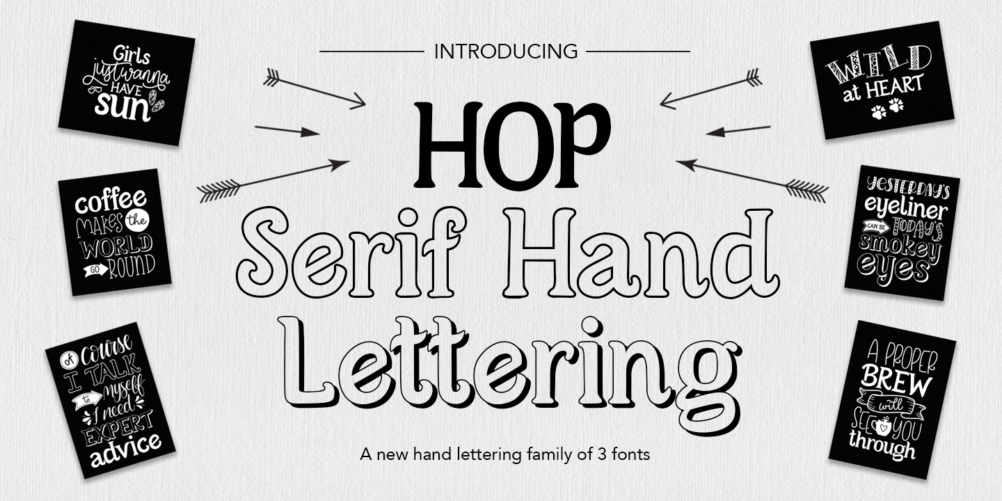 Police Hop Serif Hand Lettering